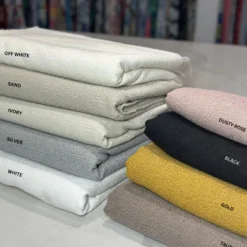 Cloud Chenille Table Napkin in Dusty Rose