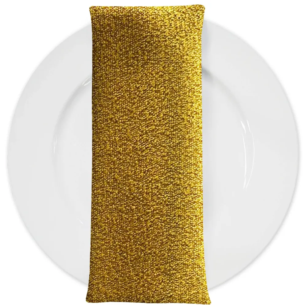 Cloud Chenille Table Napkin in Gold