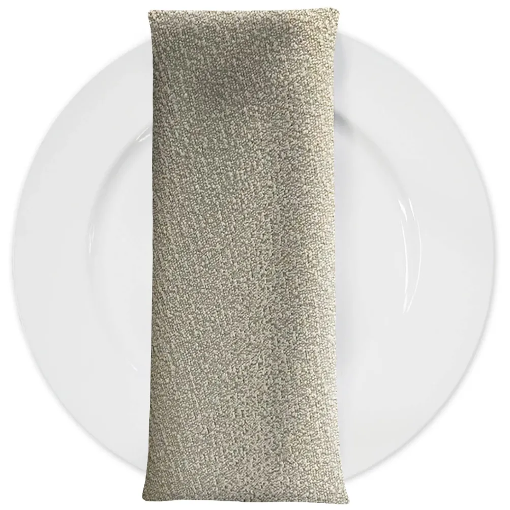 Cloud Chenille Table Napkin in Sand