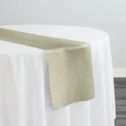 Cloud Chenille Table Runner in Ivory