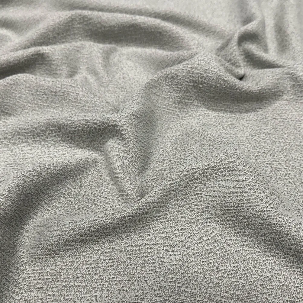Cloud Chenille Table Runner in Silver