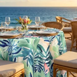 Coastal Breeze (Poly Print) Table Linen
