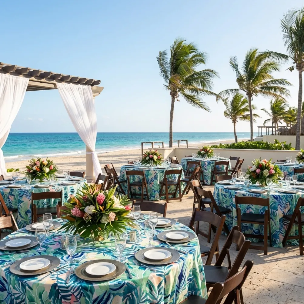 Coastal Breeze (Poly Print) Table Linen