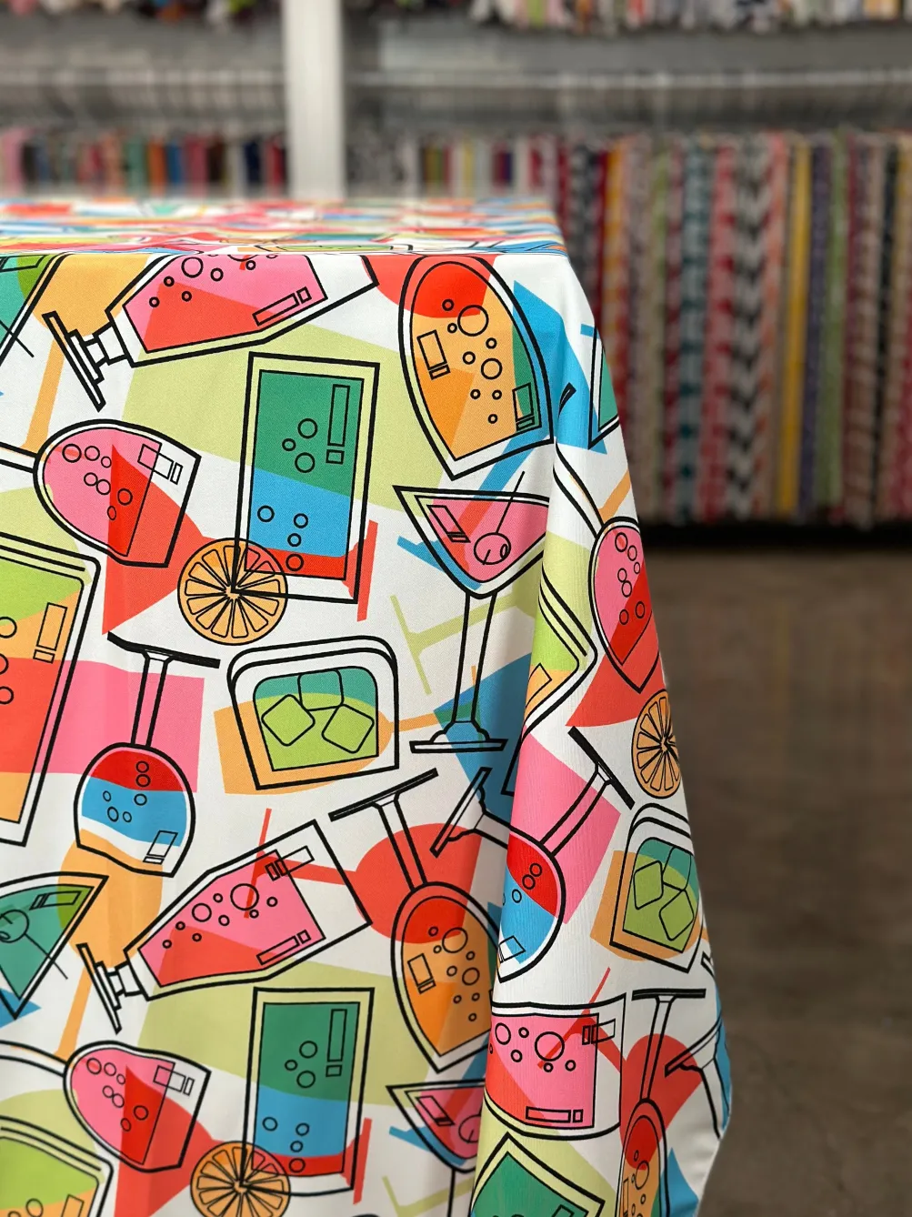 Cocktails (Poly Print) Table Linen