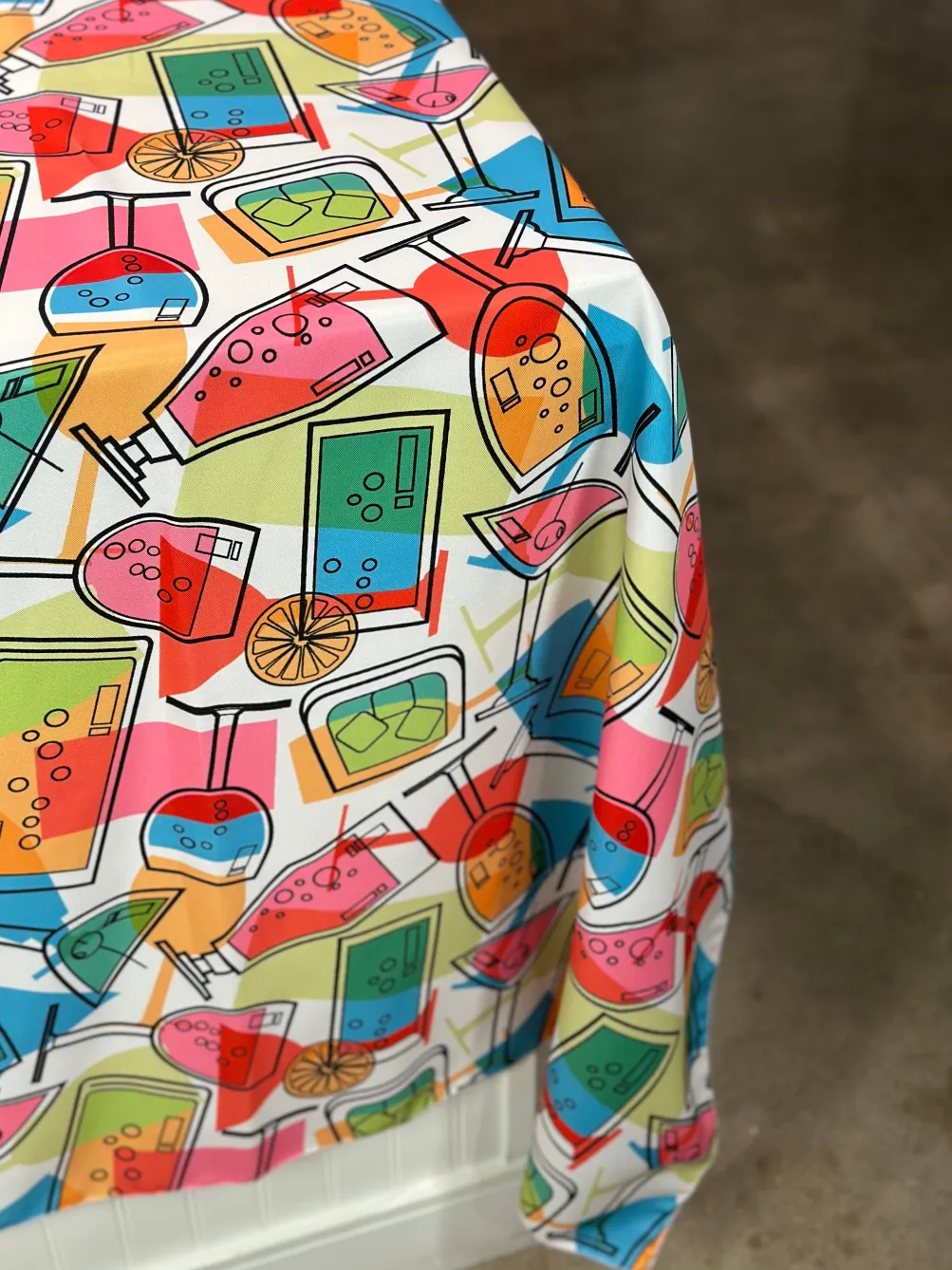 Cocktails (Poly Print) Table Linen