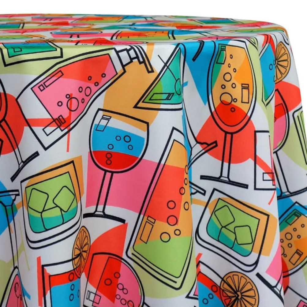 Cocktails (Poly Print) Table Linen