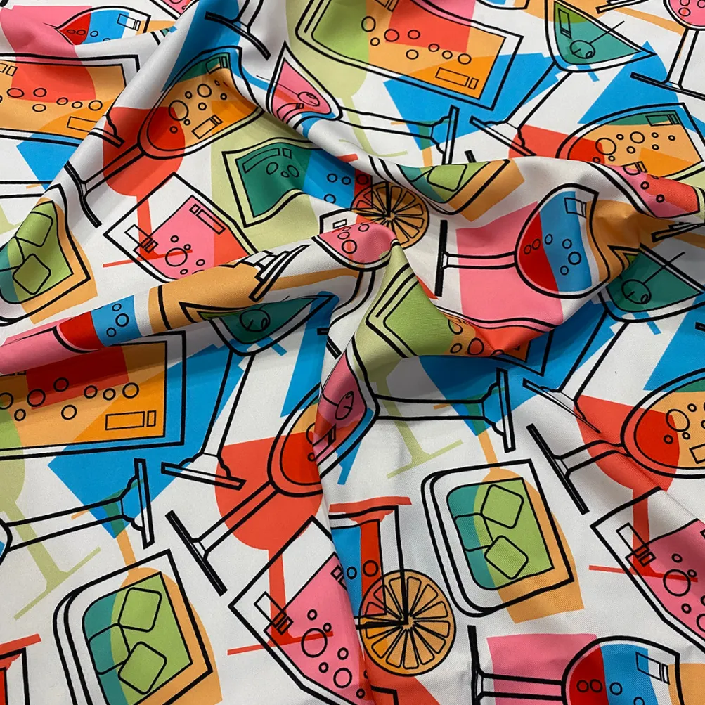 Cocktails (Poly Print) Table Runner