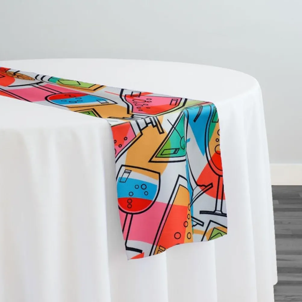 Cocktails (Poly Print) Table Runner