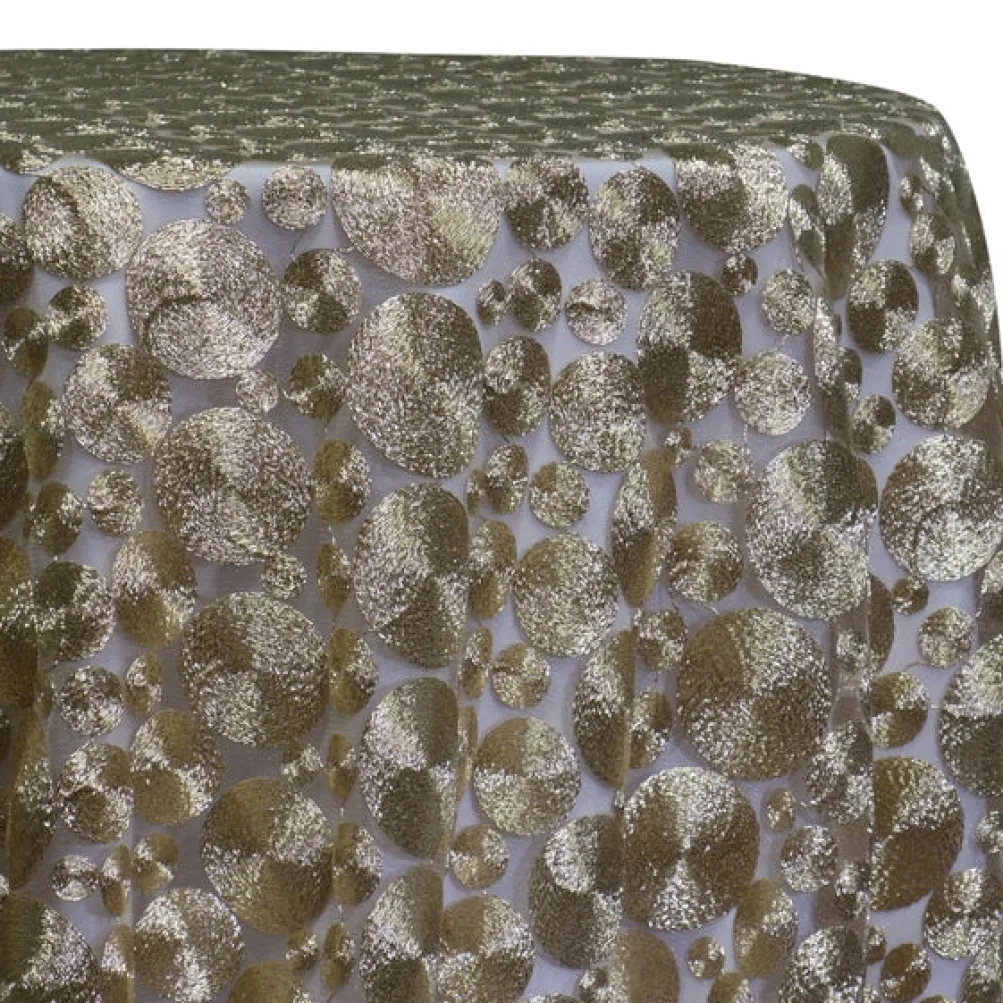 Coin Table Linen in Champagne