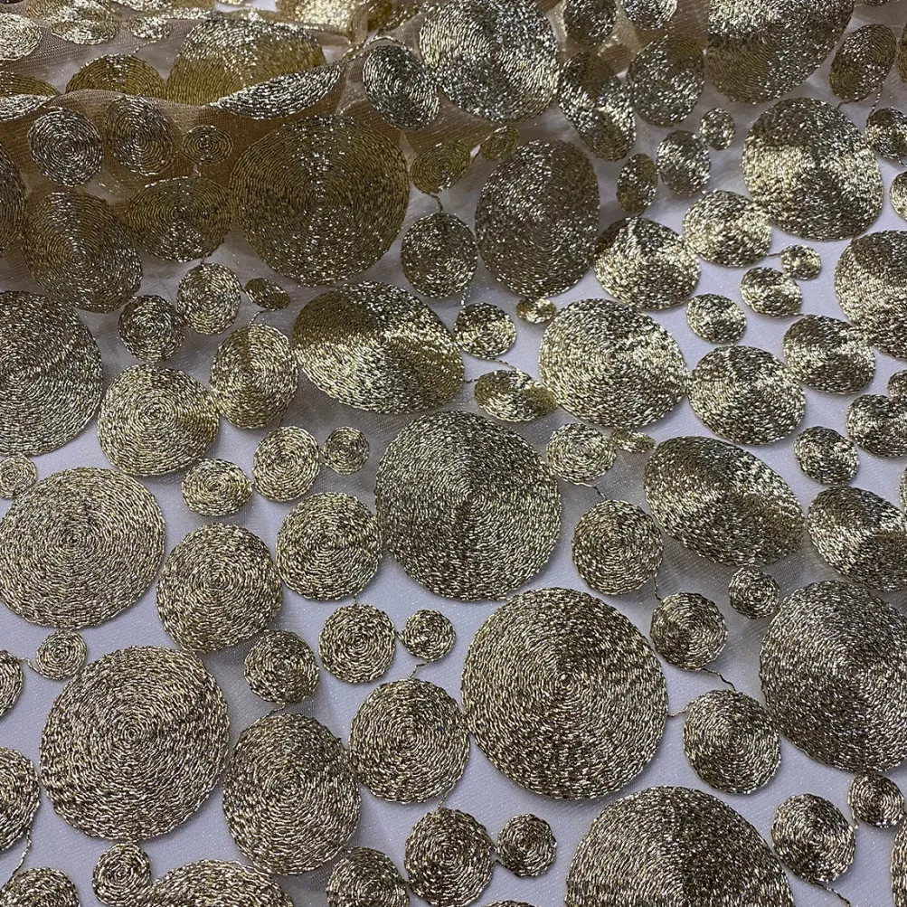 Coin Table Linen in Champagne
