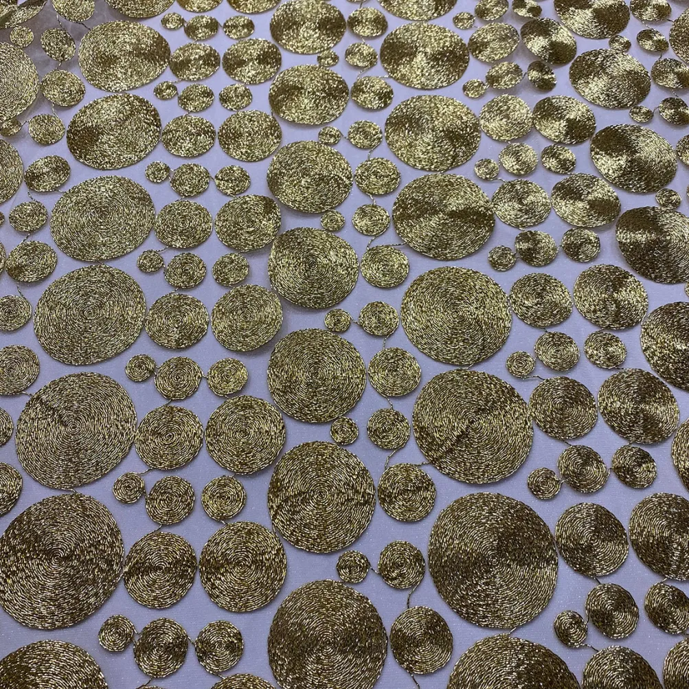 Coin Table Runner in Champagne