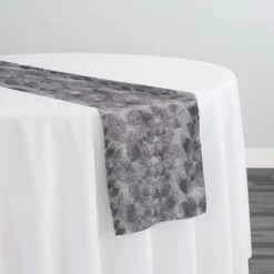Coin Table Runner in Silver