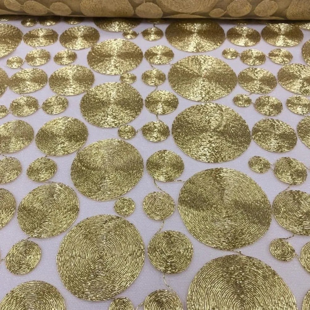 Coin (w/ Poly Lining) Table Napkin in Gold