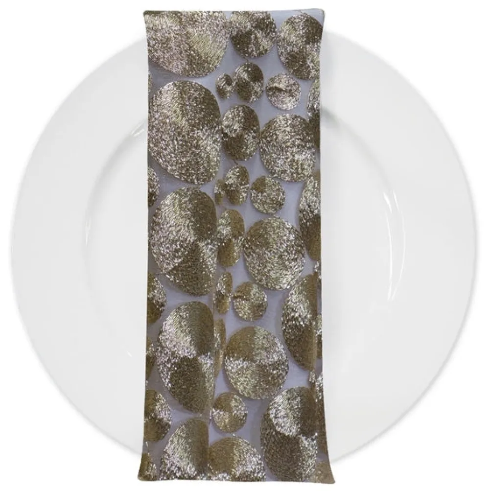 Coin (w/ Poly Lining) Table Napkin in Champagne