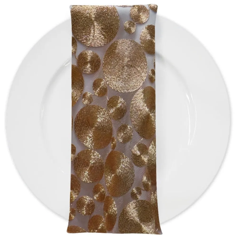 Coin (w/ Poly Lining) Table Napkin in Rose Gold