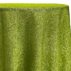 Confetti Metallic Table Linen in Lime