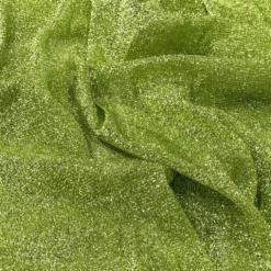 Confetti Metallic Table Linen in Lime