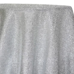 Confetti Metallic Table Linen in Silver