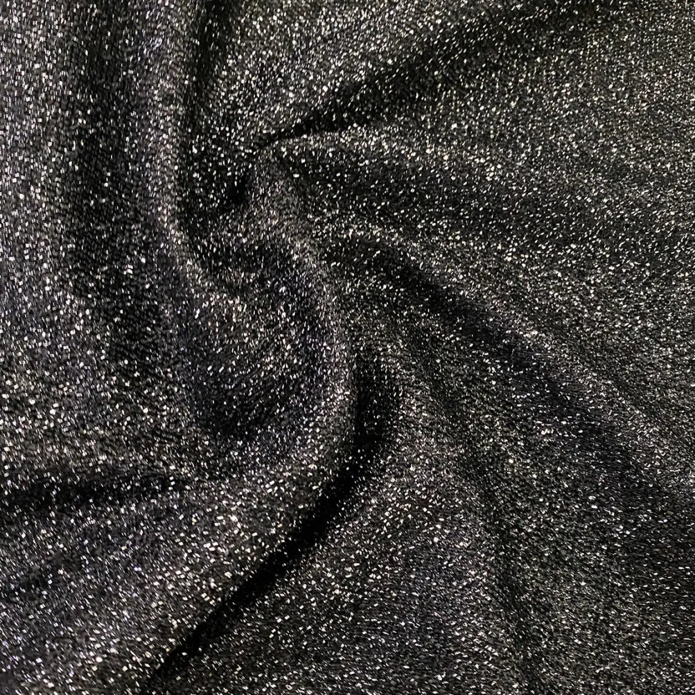 Confetti Metallic Table Runner in Black