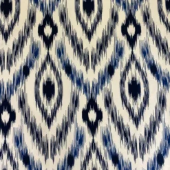 Cosmo Print (Dupioni) Table Linen in Navy