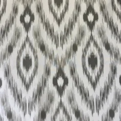 Cosmo Print (Dupioni) Table Linen in Silver