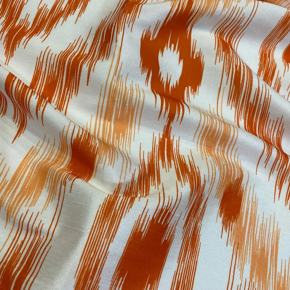 Cosmo Print (Dupioni) Table Napkin in Orange
