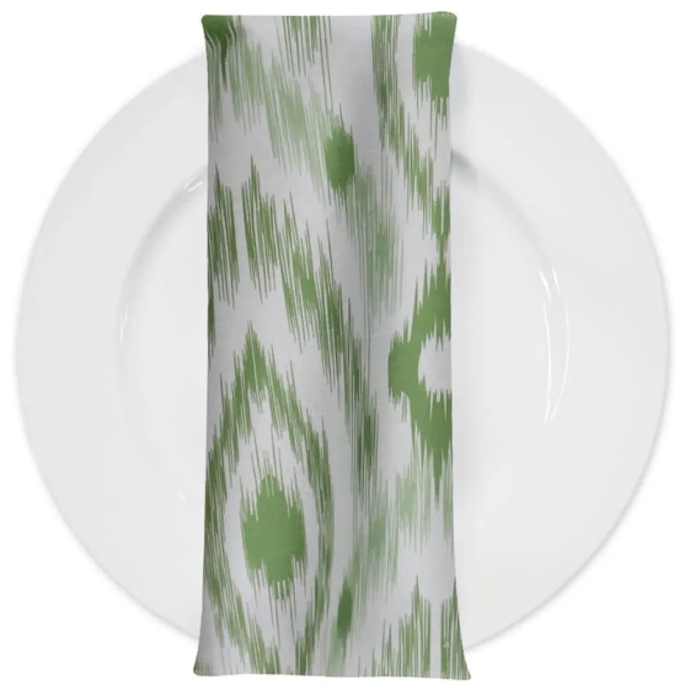 Cosmo Print (Dupioni) Table Napkin in Avocado