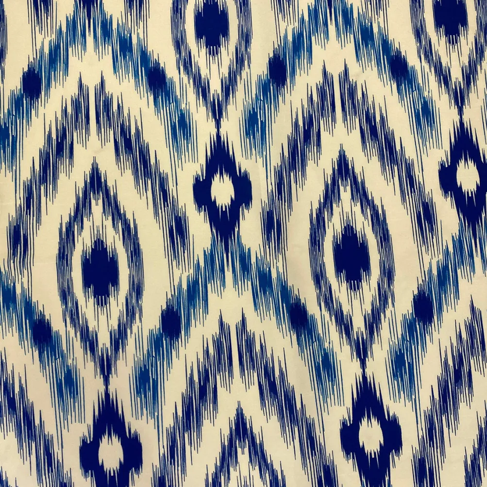 Cosmo Print (Dupioni) Table Runner in Royal