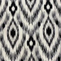 Cosmo Print (Dupioni) Table Runner in Black