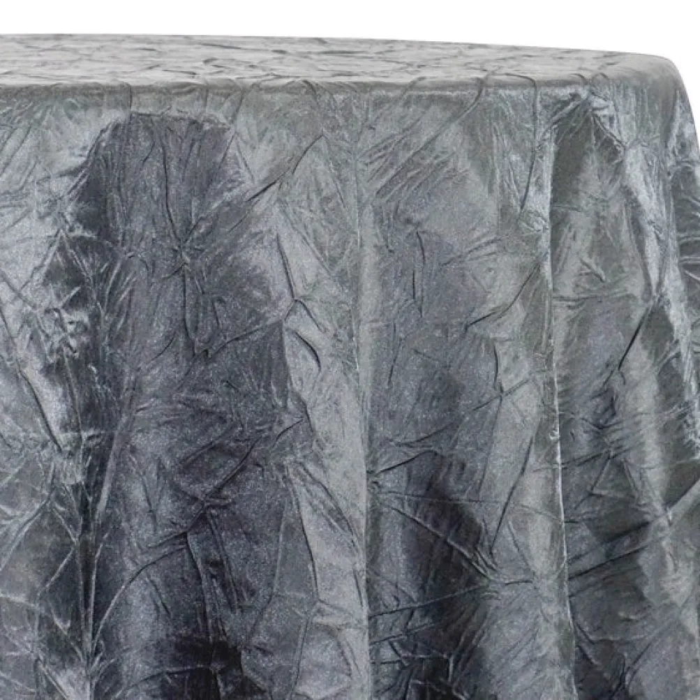 Crush Satin (Bichon) Table Linen in Grey 665