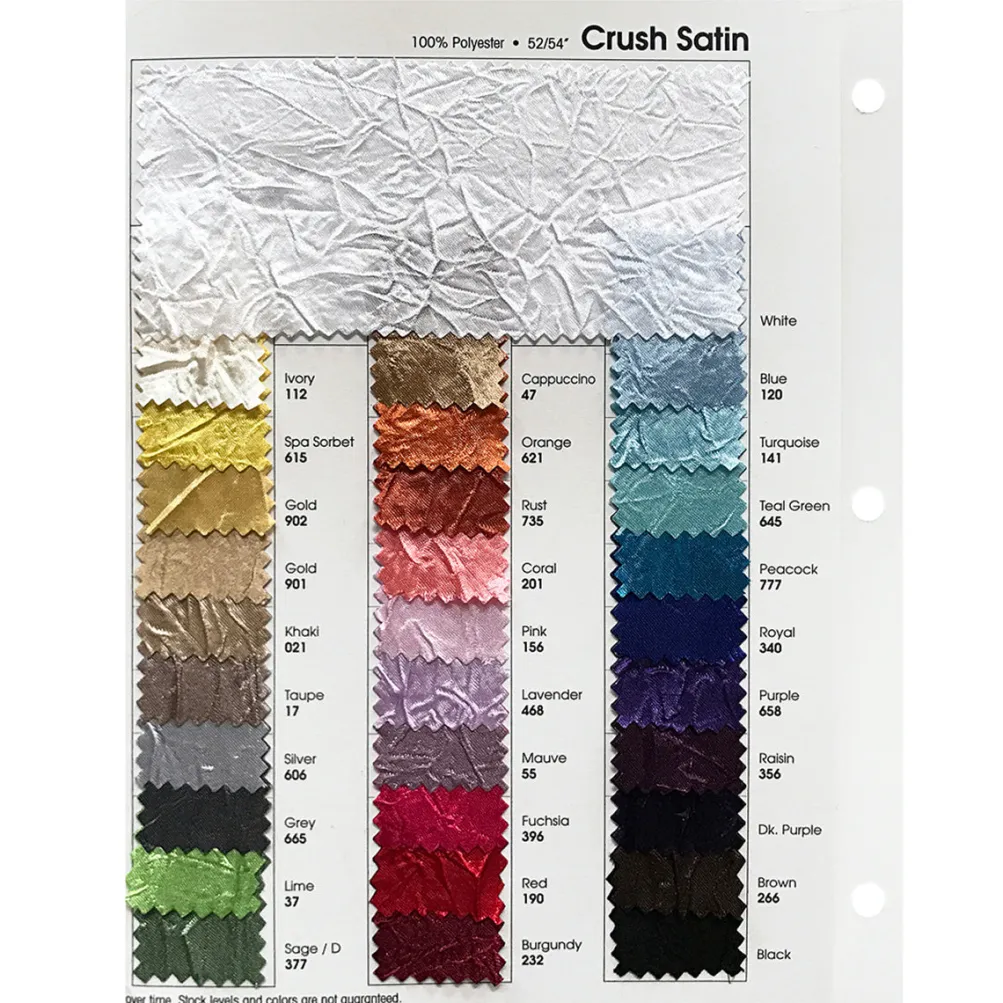 Crush Satin (Bichon) Table Linen in Grey 665