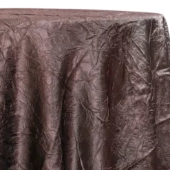 Crush Satin (Bichon) Table Linen in Brown 266