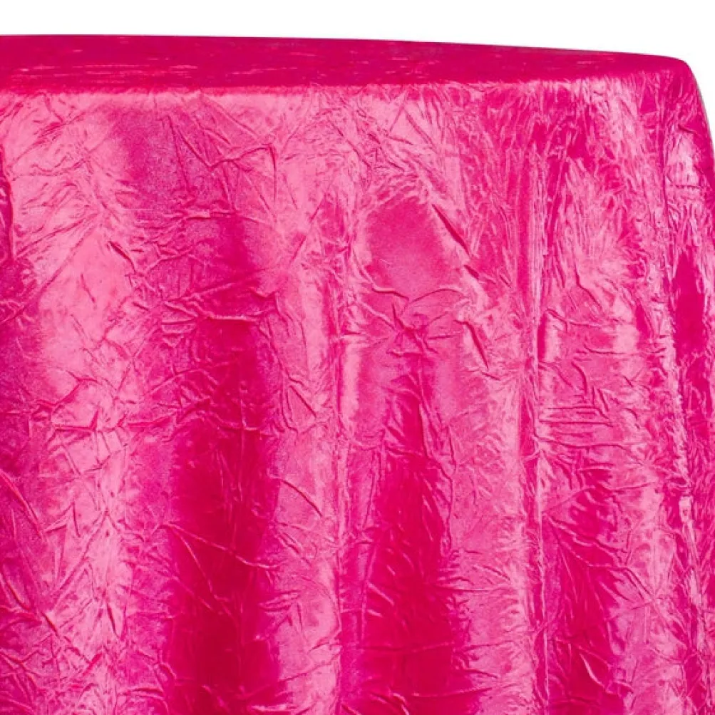 Crush Satin (Bichon) Table Linen in Fuchsia 396