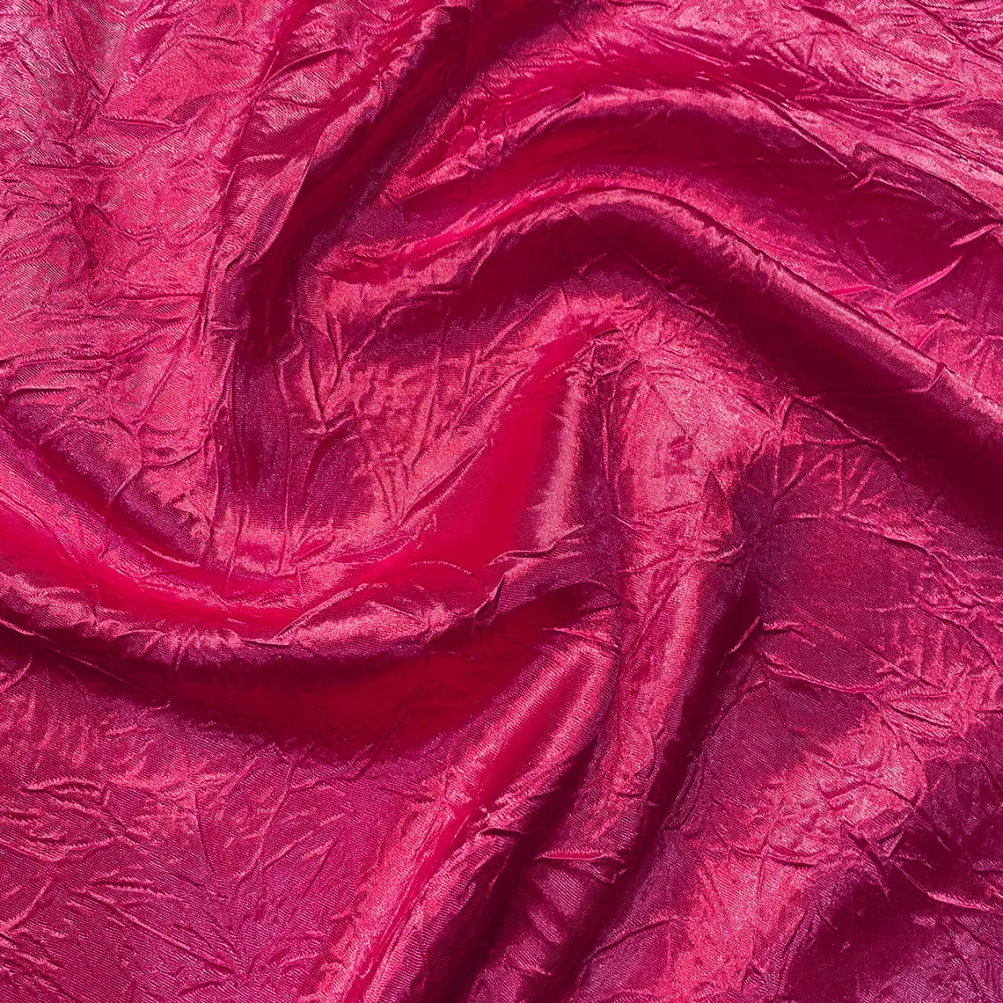 Crush Satin (Bichon) Table Linen in Fuchsia 396