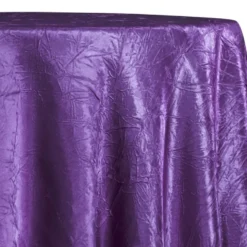 Crush Satin (Bichon) Table Linen in Plum 555