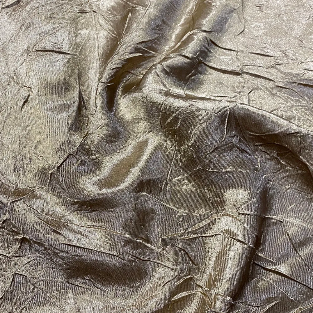 Crush Satin (Bichon) Table Linen in Bone