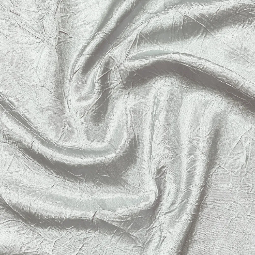 Crush Satin (Bichon) Table Linen in White 16