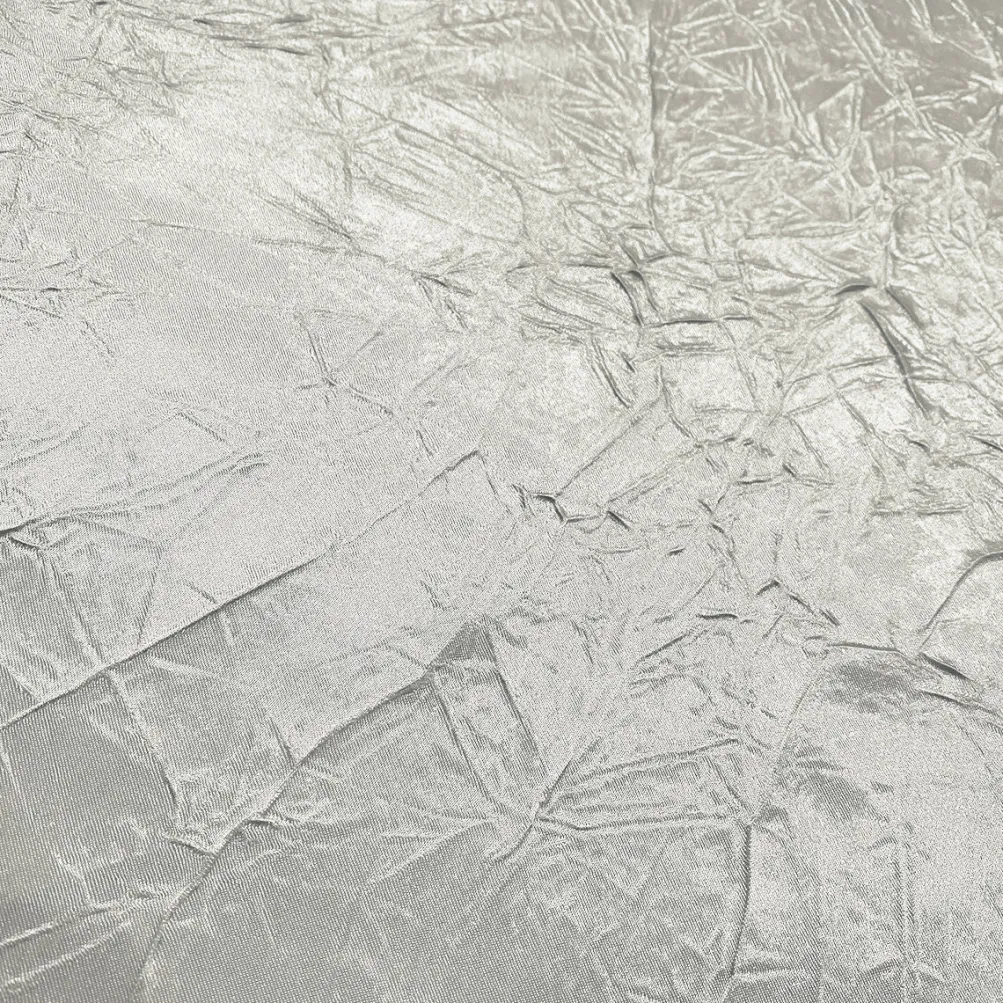 Crush Satin (Bichon) Table Linen in White 16
