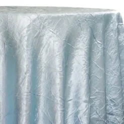 Crush Satin (Bichon) Table Linen in Blue 120