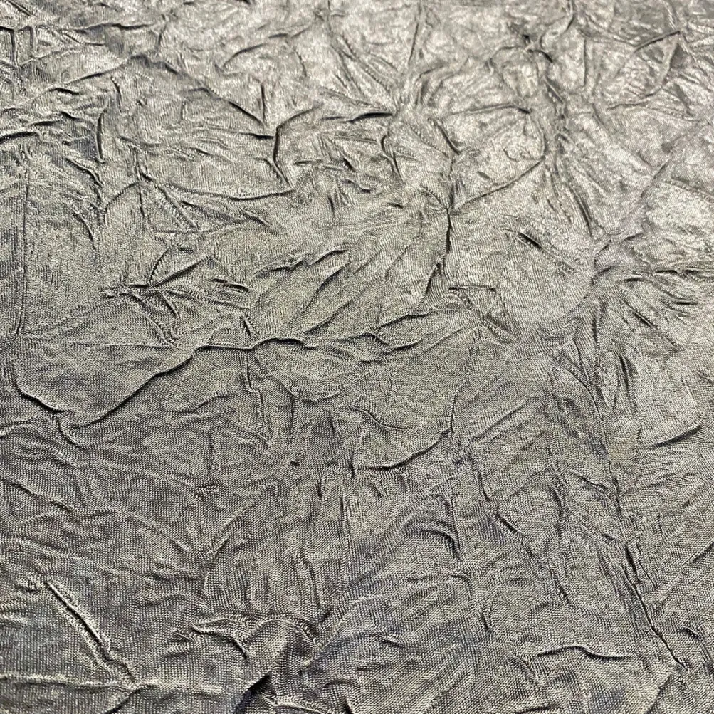 Crush Satin (Bichon) Table Linen in Silver 606