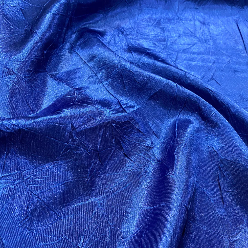 Crush Satin (Bichon) Table Napkin in Royal 340