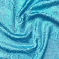 Crush Satin (Bichon) Table Runner in Turquoise 141
