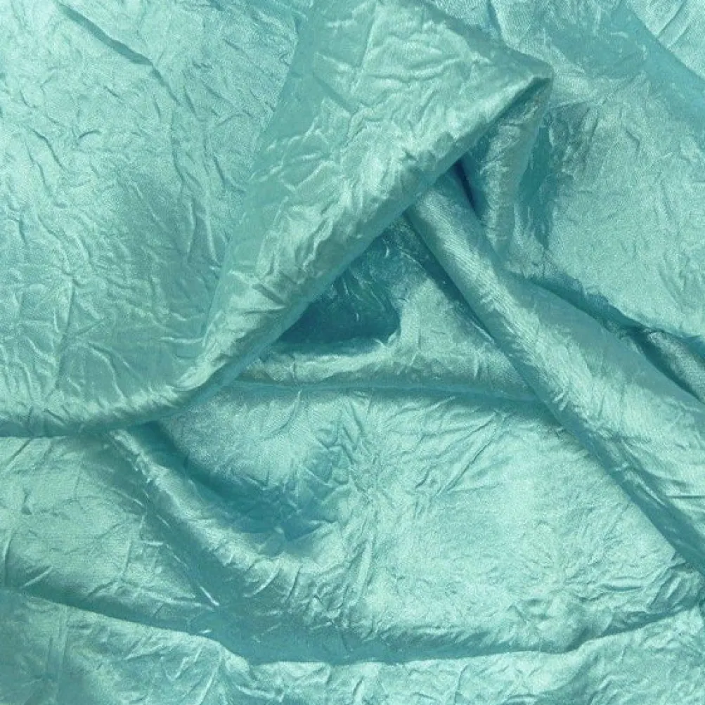 Crush Satin (Bichon) Table Runner in Teal Green 645