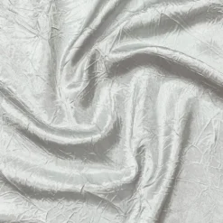 Crush Satin (Bichon) Table Runner in White