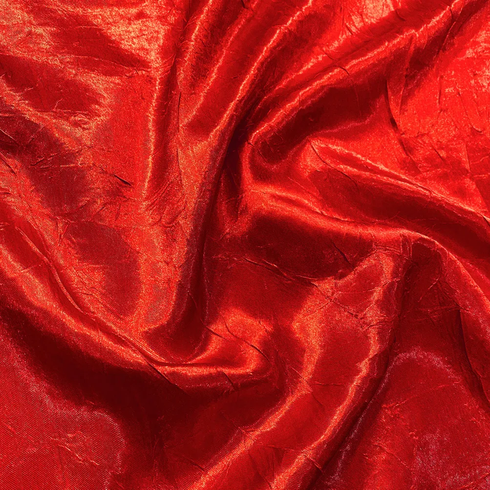Crush Satin (Bichon) Table Runner in Red 190