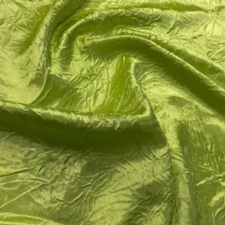 Crush Satin (Bichon) Table Runner in Lime 37
