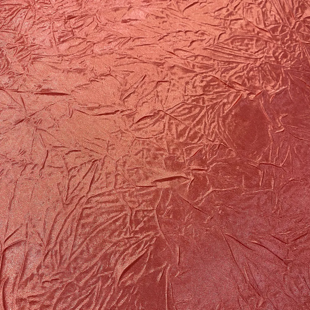 Crush Satin (Bichon) Table Runner in Coral 201