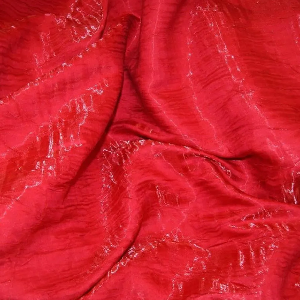 Crush Shimmer (Galaxy) Table Linen in Rio Red 37