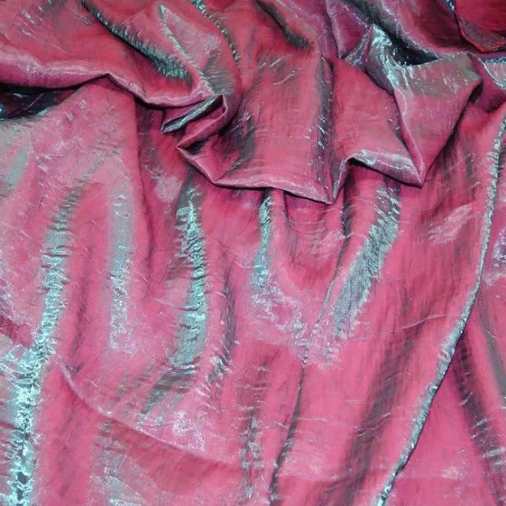 Crush Shimmer (Galaxy) Table Linen in Steel Turquoise 19