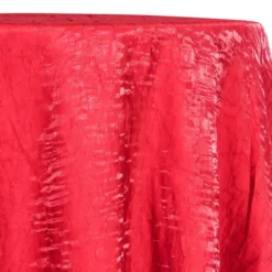 Crush Shimmer (Galaxy) Table Linen in Tango Red 34